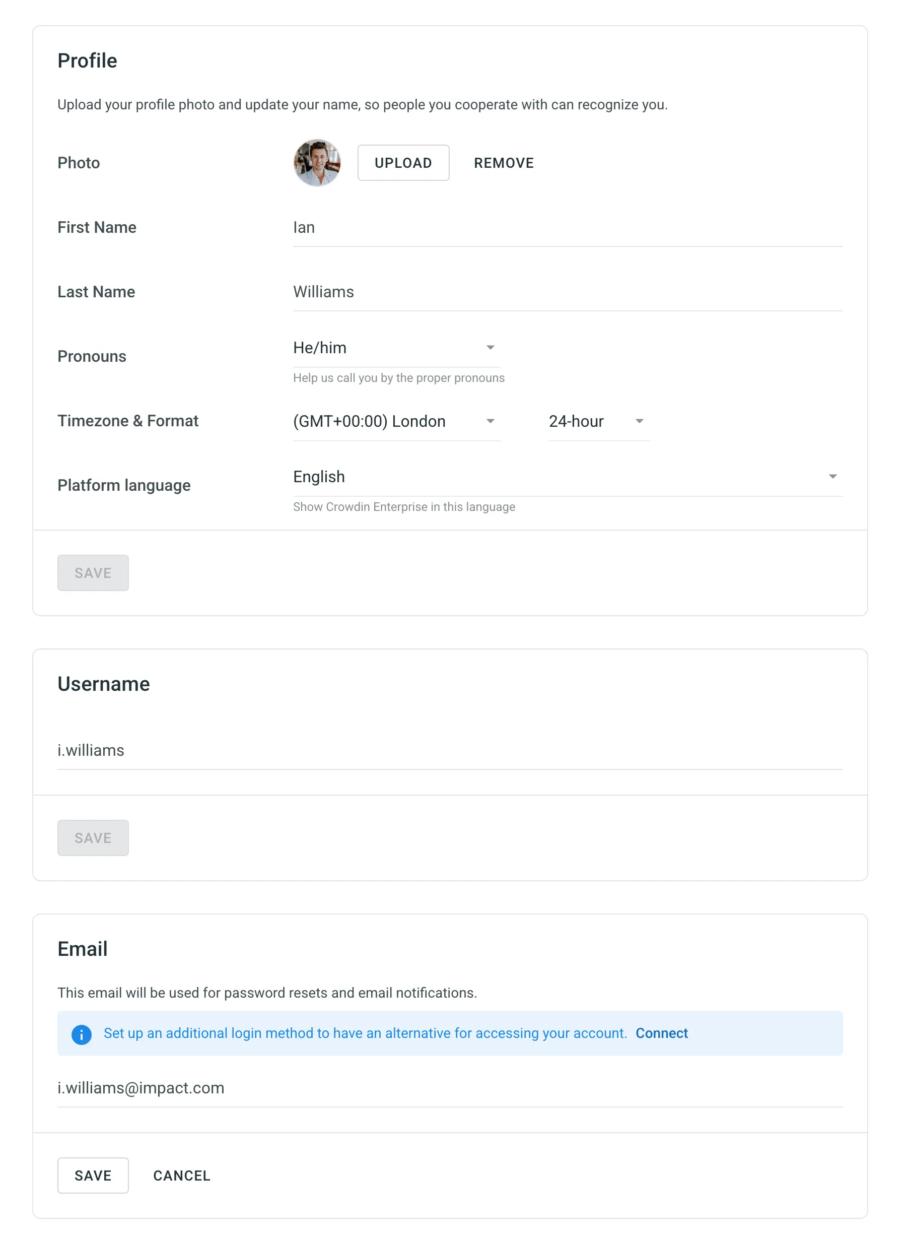 Account Settings